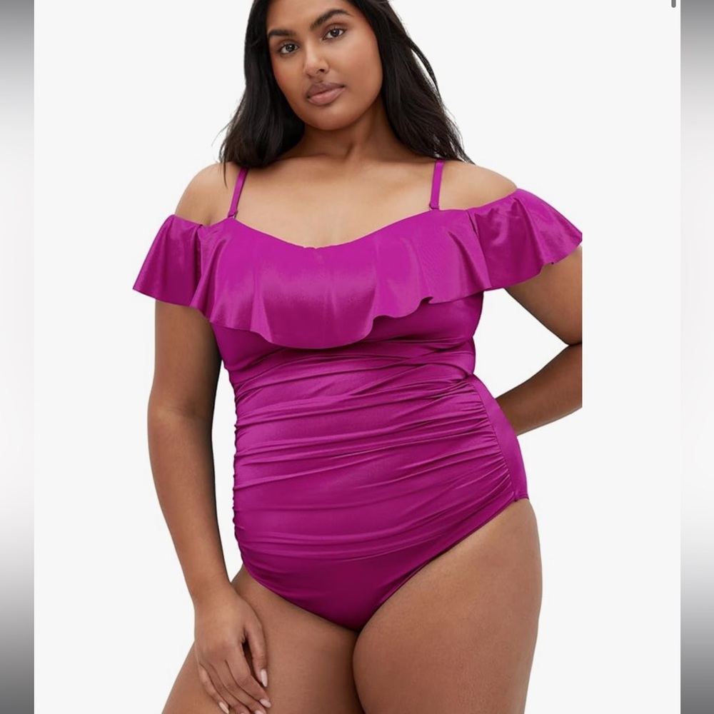 City Chic Women's Plus Size Ingrid Ruffle 1 Piece